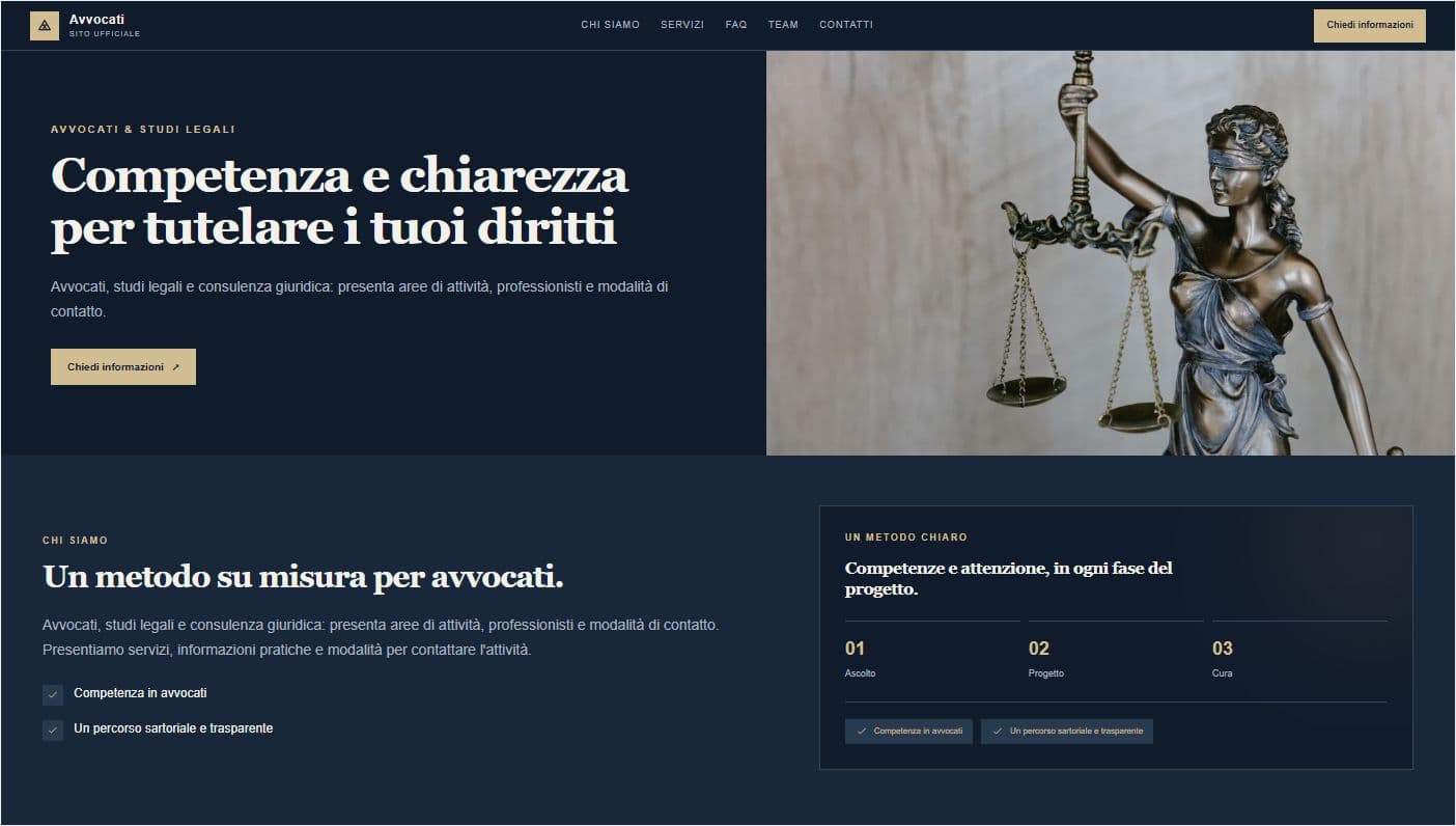 Anteprima del modello Studio legale