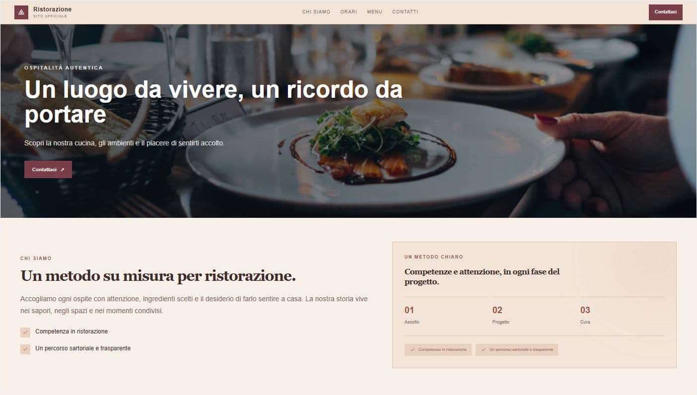 Anteprima del modello Ristorante